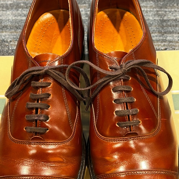 Men\'s Brown Leather Dress Shoes main image 4